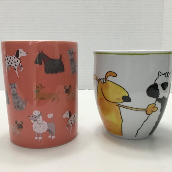 Mornings Are Ruff Variety Dog Breeds Coral New Bone China Coffee Mug - Picture 5 of 7